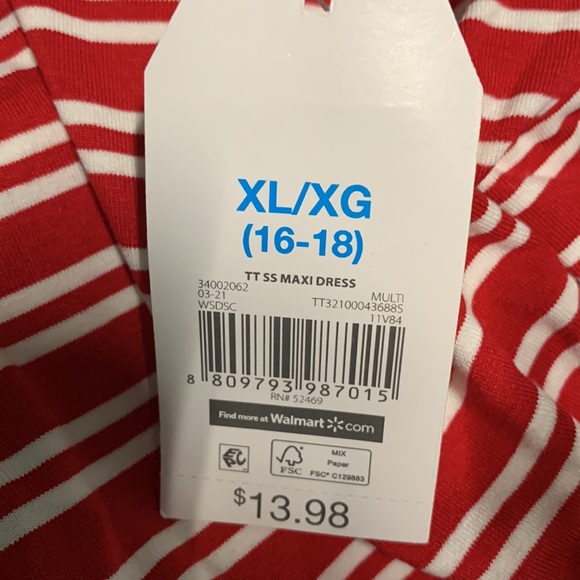 Buy a Woman’s XL SS Maxi Dress for $11, get a free T-Shirt Dress with pocket XL - Picture 4 of 12